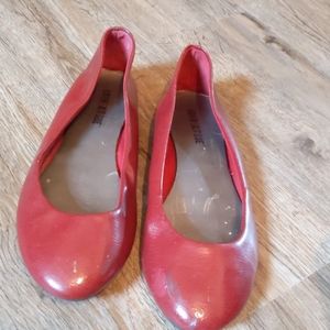 Red (almost burgundy) flats